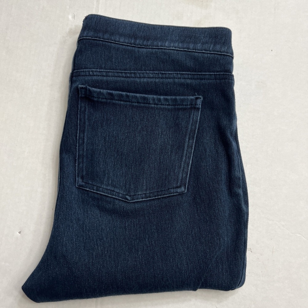 SPANX Jean-ish Ankle Leggings Women's Size LARGE Blue 20018R EUC 28" Inseam